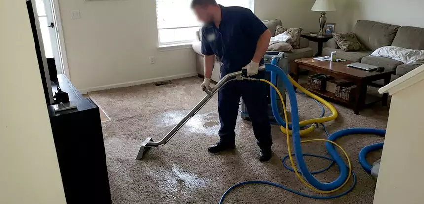 Flooded Basement Carpet Cleanup Conley 