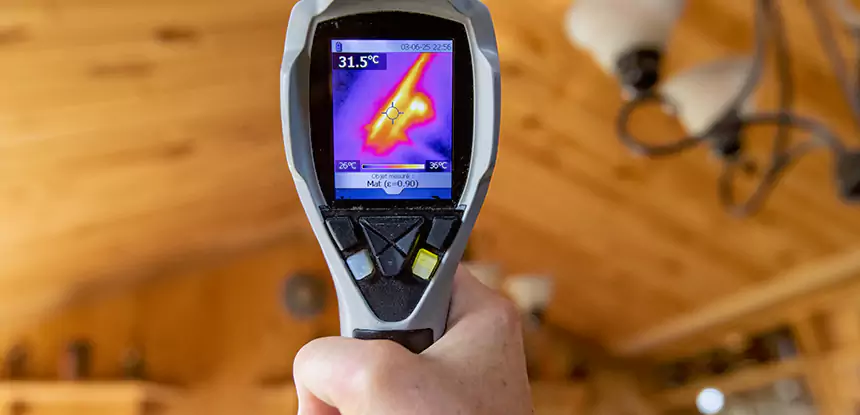 Infrared Camera Roof Leak Detection in Conley
