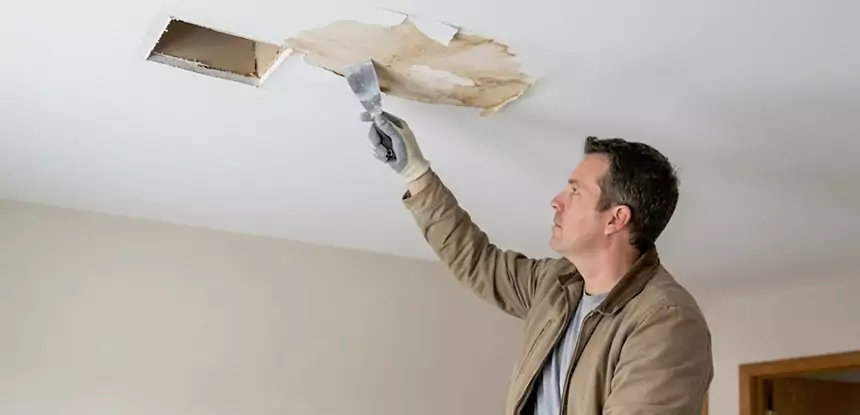 Dry Ceiling After Water Leak in Conley
